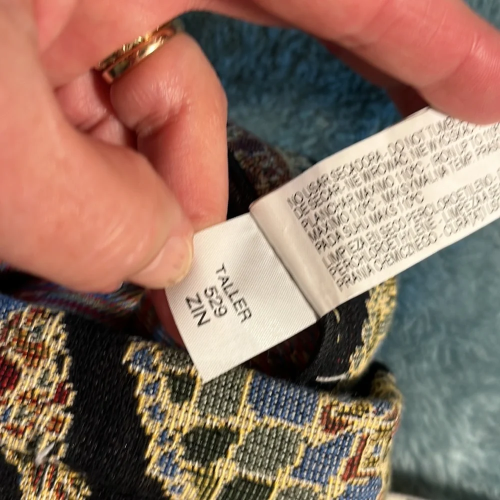 ZARA Trafaluc Collection Woven Tapestry Shorts Boho Retro Shorts  XS - Picture 10 of 11